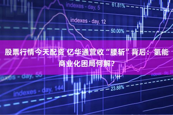 股票行情今天配资 亿华通营收“腰斩”背后：氢能商业化困局何解？